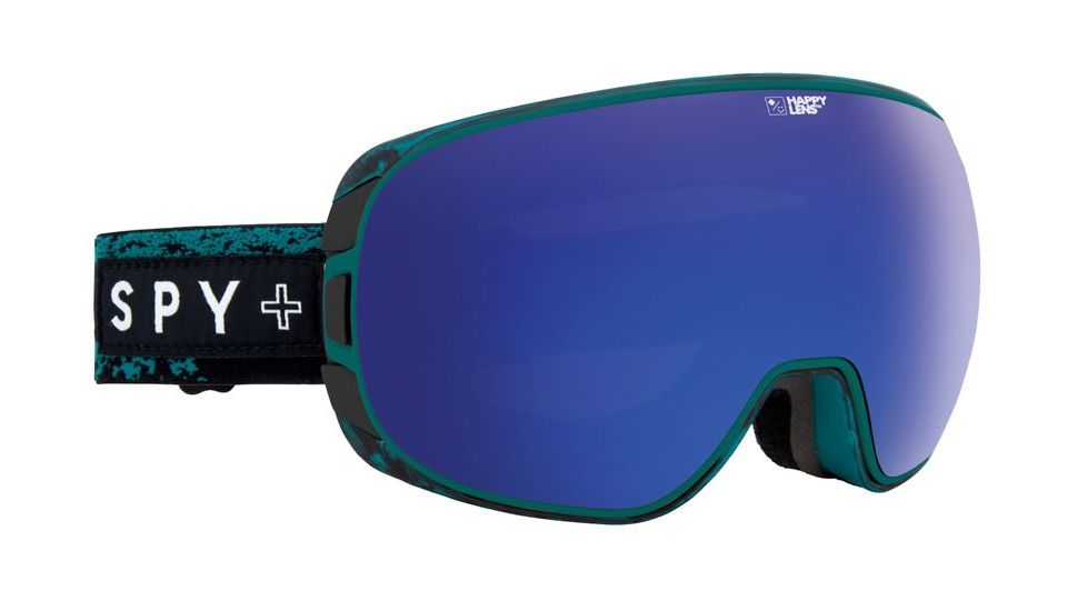Spy Optic Doom Ski Goggles - Masked TealFrame, Happy Bronze W/ Dark Blue Spectra &amp; Happy Persimmon W/ Silver Mirror Lens, 313073172390