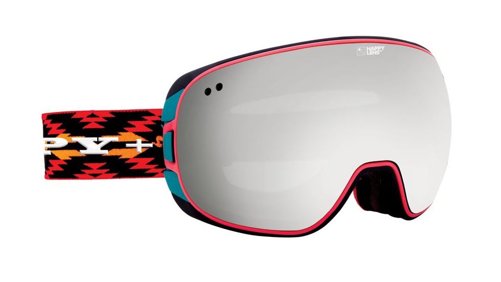 Spy Optic Doom Ski Goggles - Spy &amp; Wiley Miller Frame, Happy Gray Green W/ Silver Mirror &amp; Happy Yellow W/ Green Sprectra Lens, 313073175375