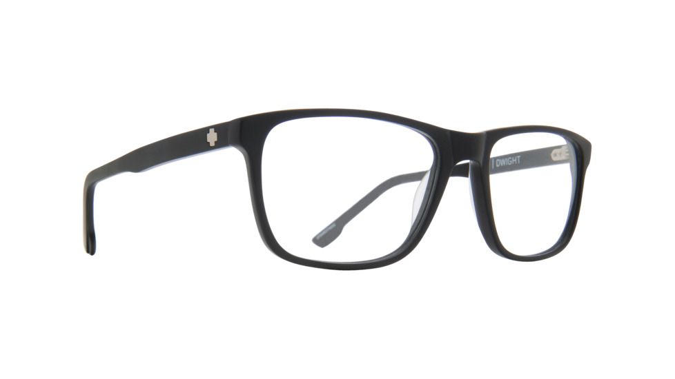 Spy Optic Dwight Single Vision Prescription Eyeglasses, Matte Black Frame, 573495374000SV