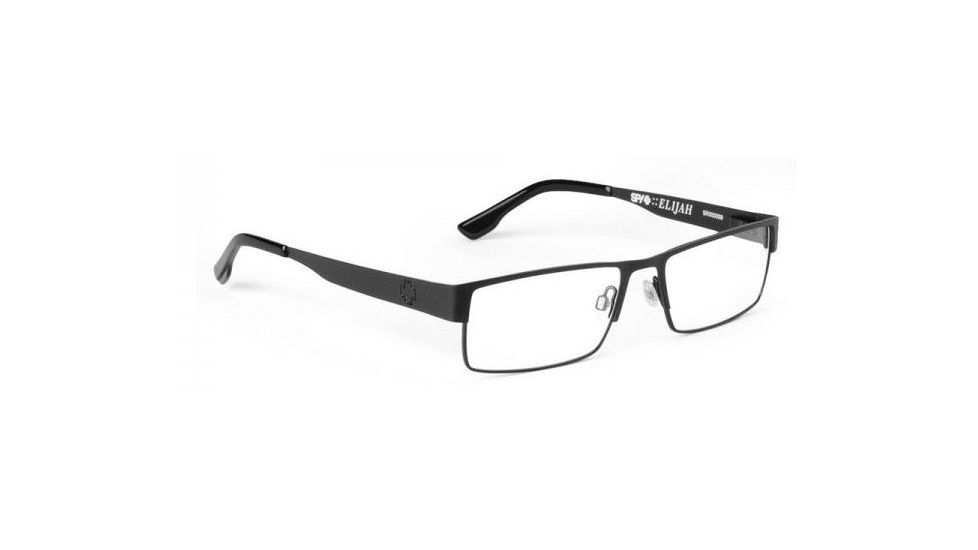 Spy Optic Elijah Single Vision Prescription Eyeglasses, Matte Black Frame, 573404374000SV