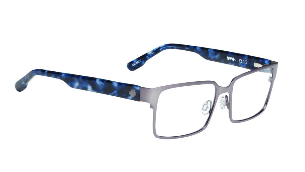 Spy Optic Ellis Single Vision Prescription Eyeglasses, Gunmetal/Navy Camo Frame-573262106000SV