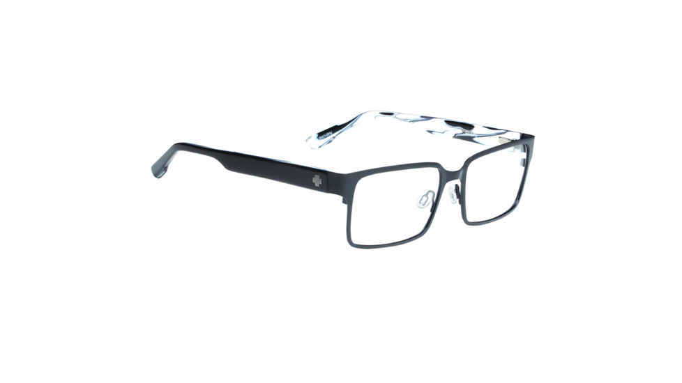 Spy Optic Ellis Single Vision Prescription Eyeglasses, Matte Black/Black Horn Frame-573262110000SV