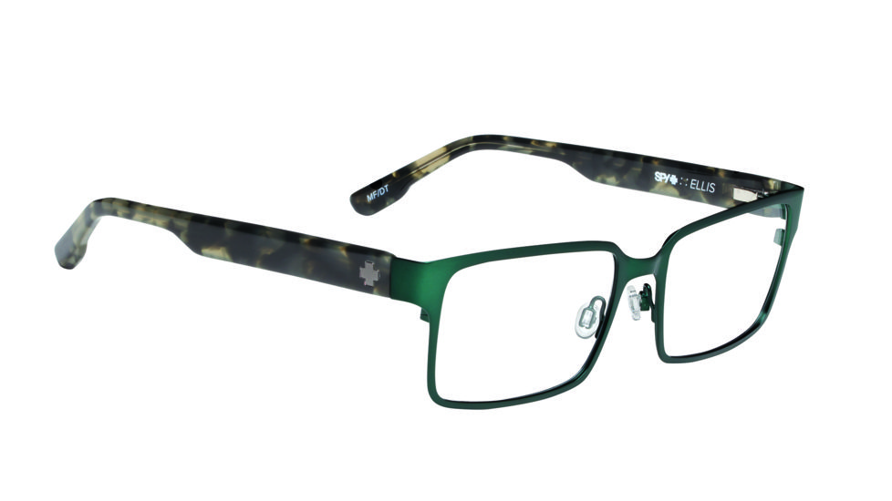 Spy Optic Ellis Single Vision Prescription Eyeglasses, Matte Forest/Dark Tort Frame-573262112000SV