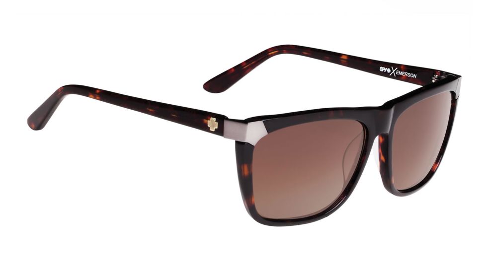 Spy Optic Emerson Progressive Prescription Sunglasses, Dark Tort Frame, 673244075865PR
