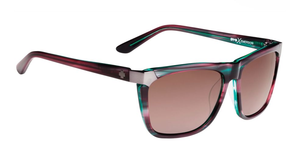 Spy Optic Emerson Progressive Prescription Sunglasses, Green Sunset Frame, 673244070355PR
