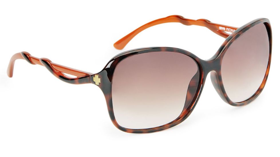 Spy Optic Fiona Sunglasses w/ Classic Tortoise Clear Brown Frame &amp; Bronze Fade Lens
