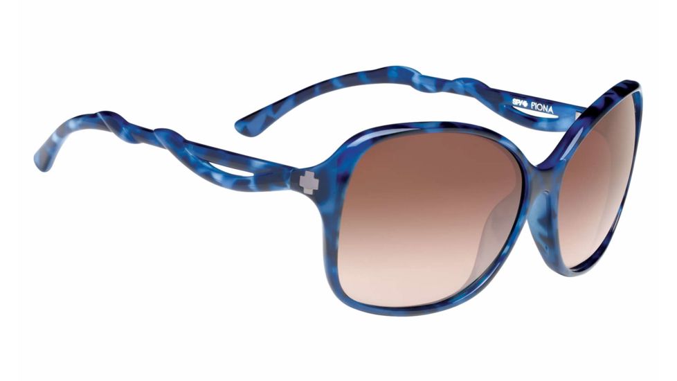 Spy Optic Fiona Progressive Prescription Sunglasses, Blue Tortoise Frame, Happy Bronze Fade Lens-670229092355PR