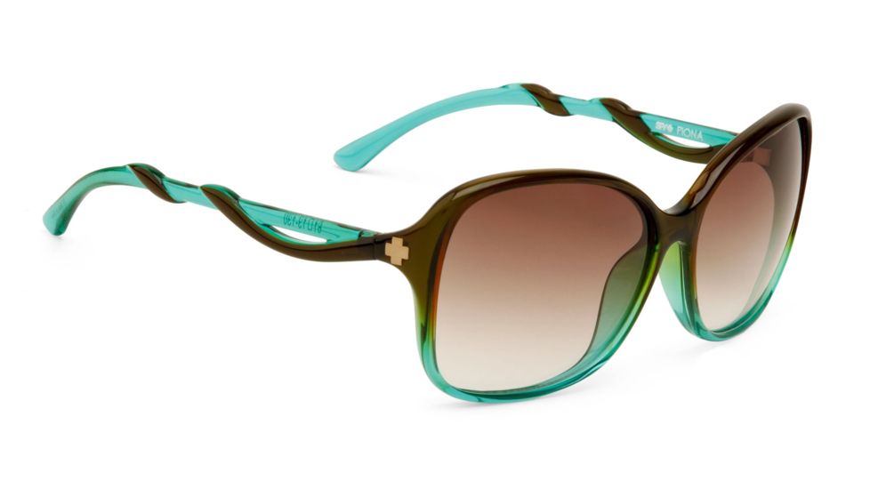 Spy Optic Fiona Single Vision Prescription Sunglasses, Mint Chip Fade Frame, Bronze Fade Lens-670299552044SV