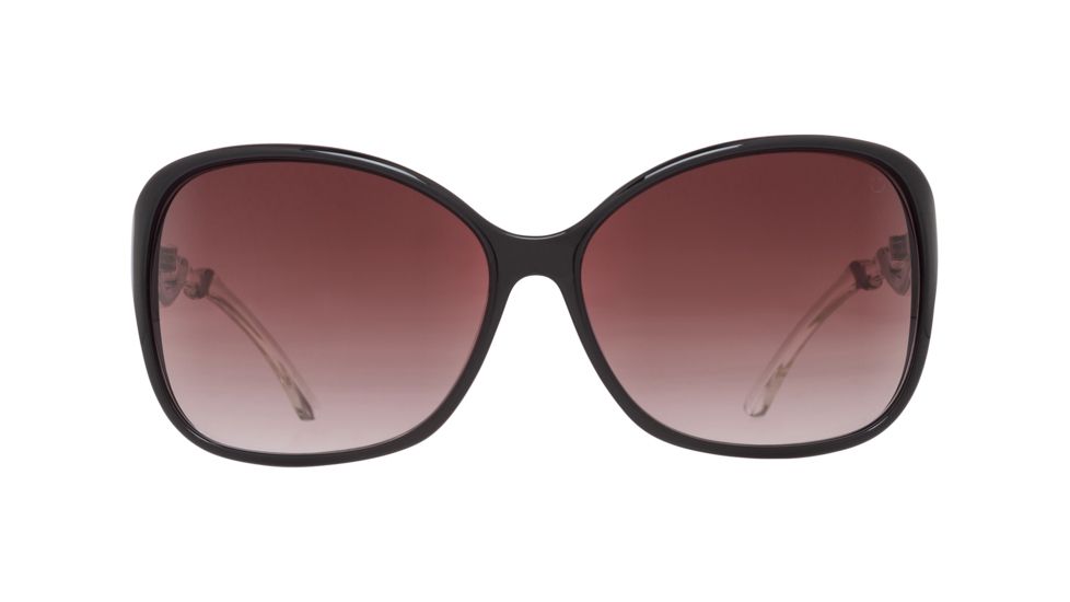 Spy Optic Fiona Sunglasses, Black w/ Clear Frame, Happy Merlot Fade Lens 670299220357