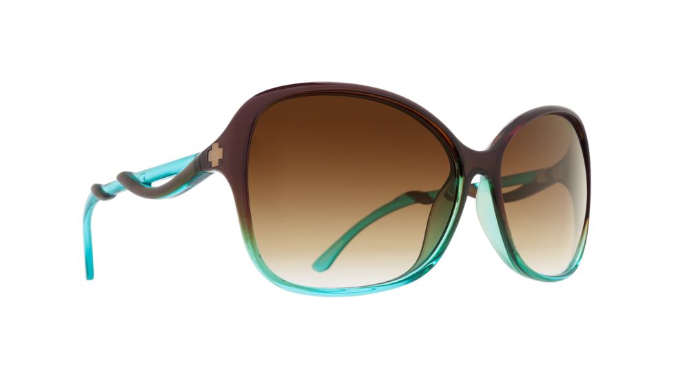 Spy Optic Fiona Sunglasses, Mint Chip Fade Frame, Happy Bronze Fade Lens 670299552355