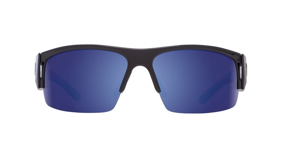 Spy Optic Flyer Sunglasses, Black Frame, Happy Bronze Polar W/Dark Blue Specta Lens, 673344038473