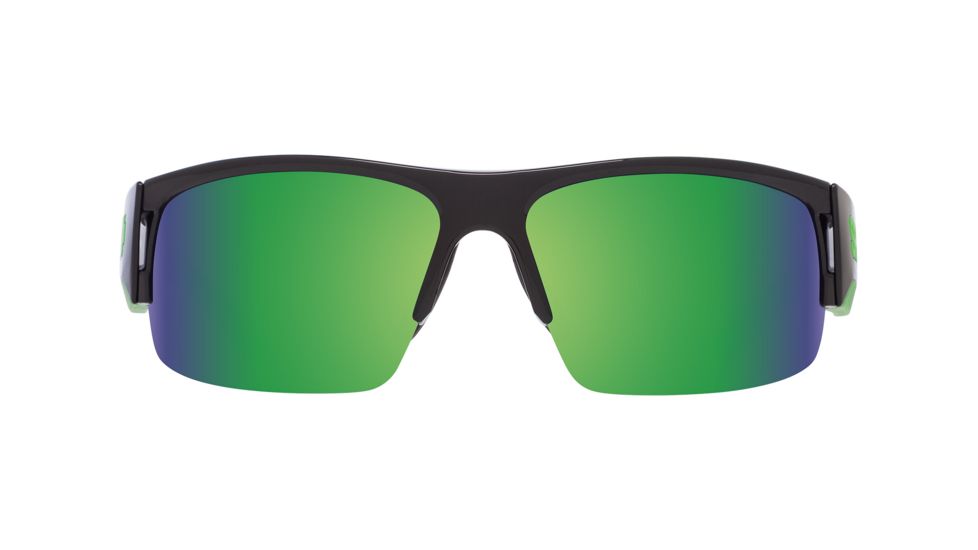 Spy Optic Flyer Sunglasses, Green Frame, Happy Bronze W/Green Spectra Lens, 673344233225