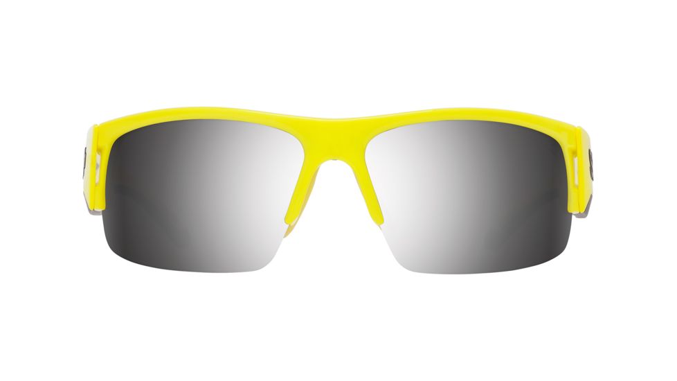 Spy Optic Flyer Sunglasses, Hi Vis Yellow Frame, Happy Bronze W/Black Mirror Lens, 673344143316