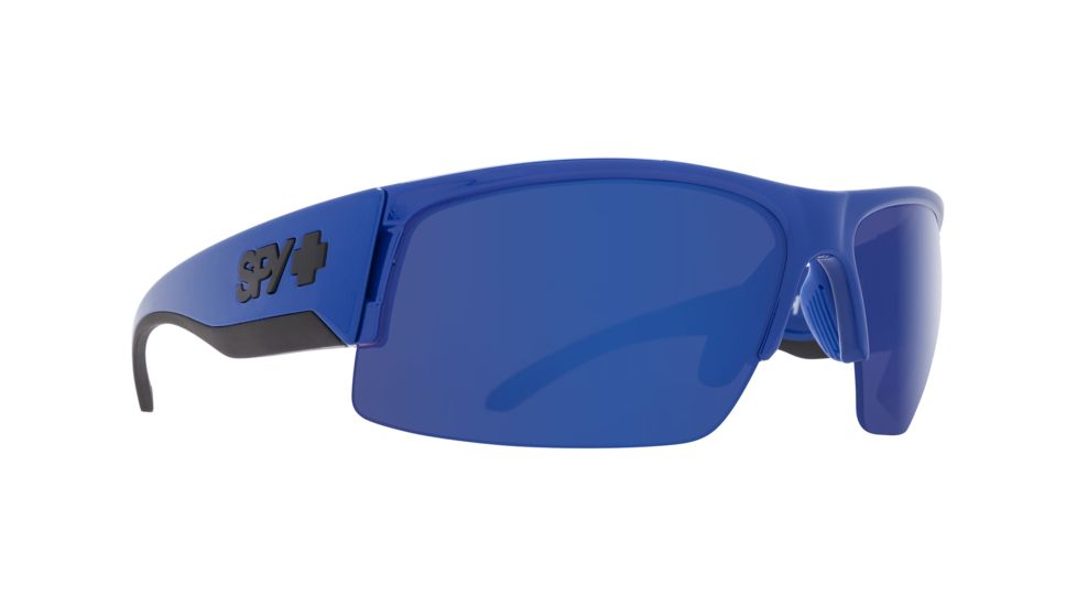 Spy Optic Flyer Sunglasses, Royal Blue Frame, Happy Bronze W/Dark Blue Specta Lens, 673344540317