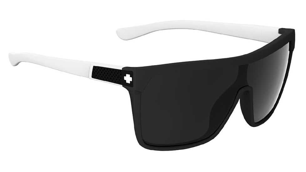 Spy Optic Flynn Sunglasses w/ Matte Ebony Ivory Frame &amp; Grey Lens