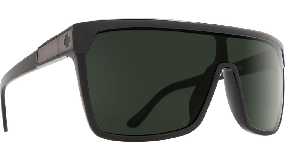 Spy Optic Flynn Sunglasses, Black/Matte Black Frame, Happy Gray Green Lens, 670323769863