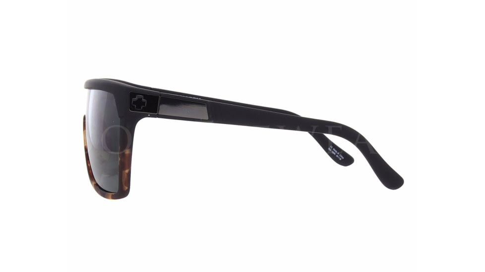 Spy Optic Flynn Sunglasses, Soft Matte Black/Tort FadeFrame, Happy Gray Green Lens, 180323163863