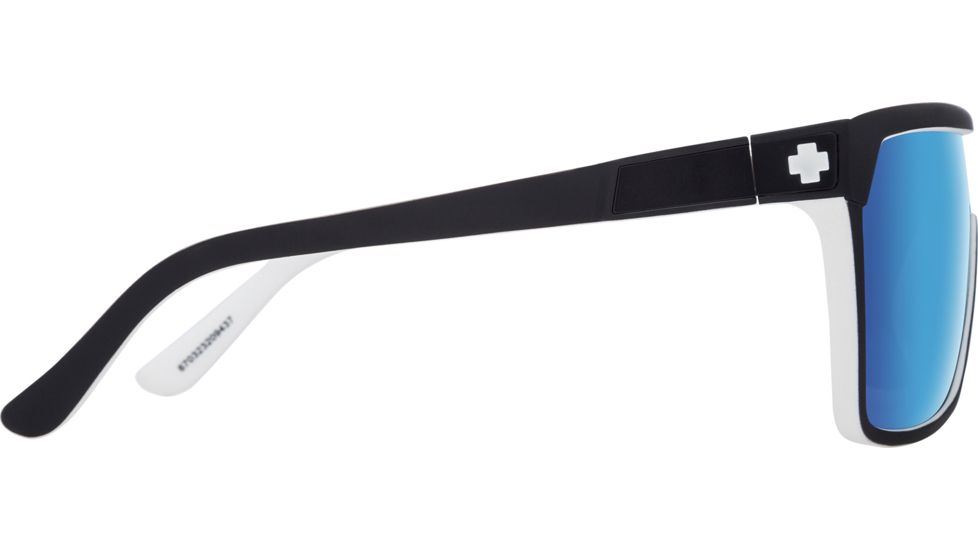 Spy Optic Flynn Sunglasses, Whitewall Frame, Happy Gray Green W/Light Blue Spectra Lens, 670323209437