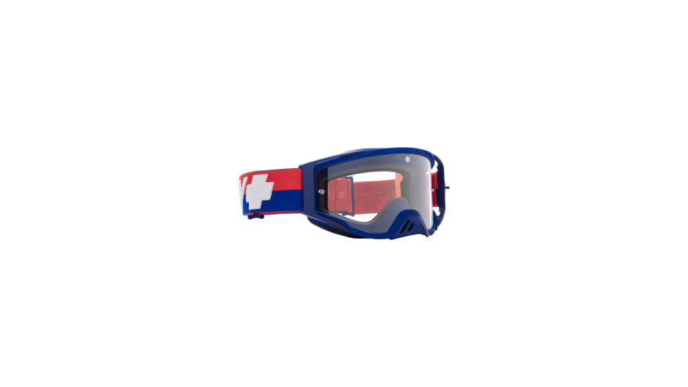 Spy Optic Foundation Bolt USA Motocross Goggles, Clear, One Size, 114384