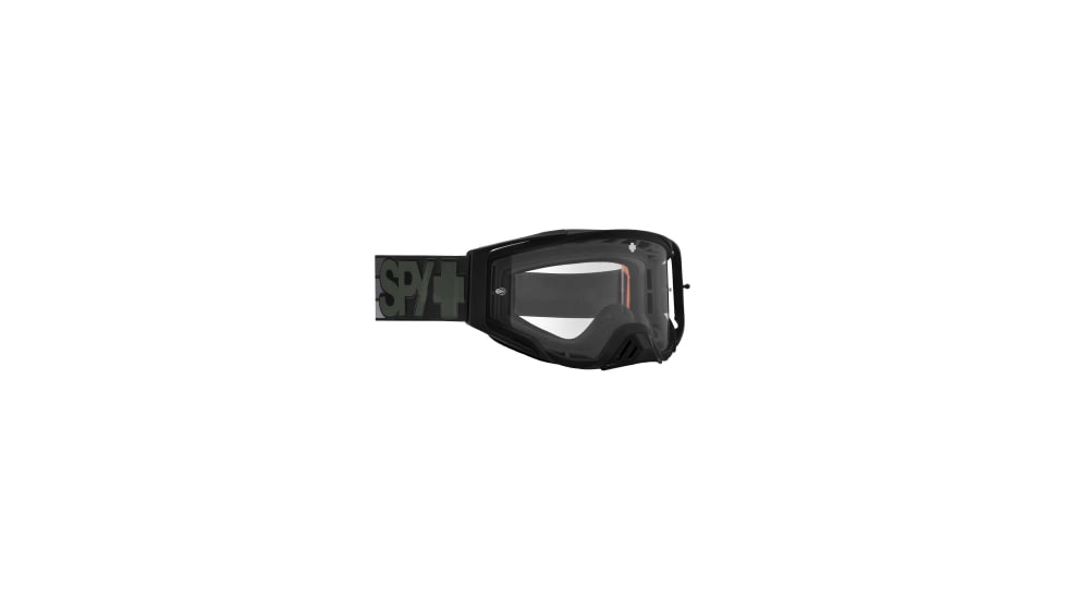 Spy Optic Foundation Motocross Goggles, Matte Smoke Frame, Clear Lens, Large/Extra Large, 114686