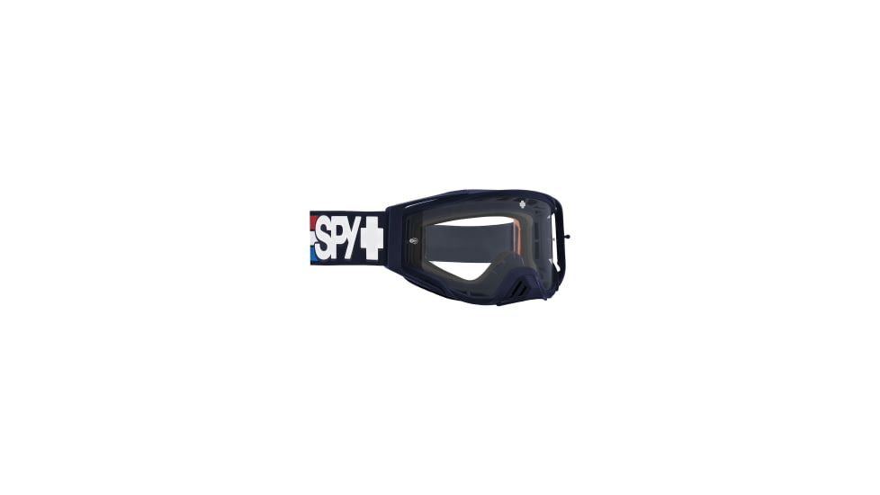 Spy Optic Foundation Motocross Goggles, Matte USA Frame, Clear Lens, Large/Extra Large, 114684