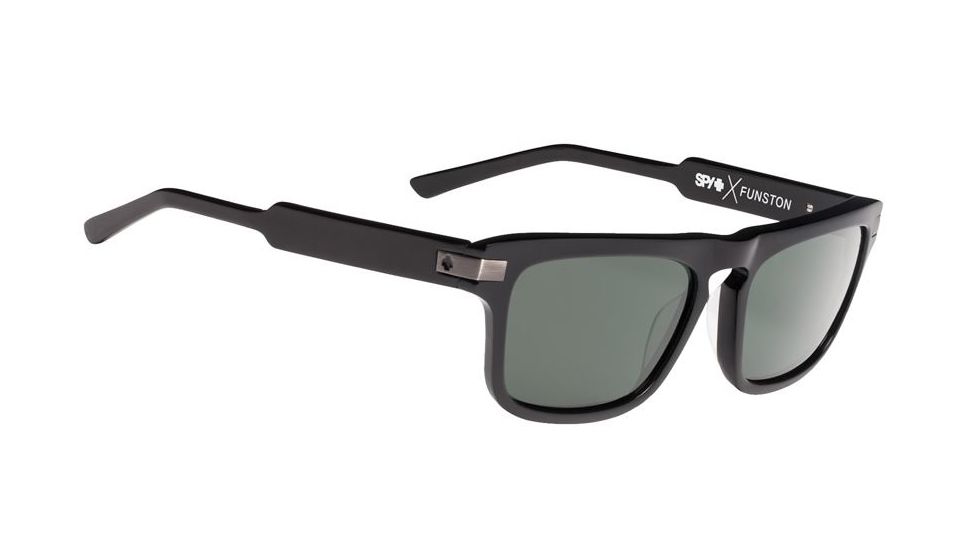 Spy Optic Funston Single Vision Prescription Sunglasses, Black Frame, Polarized, 673362038864SV
