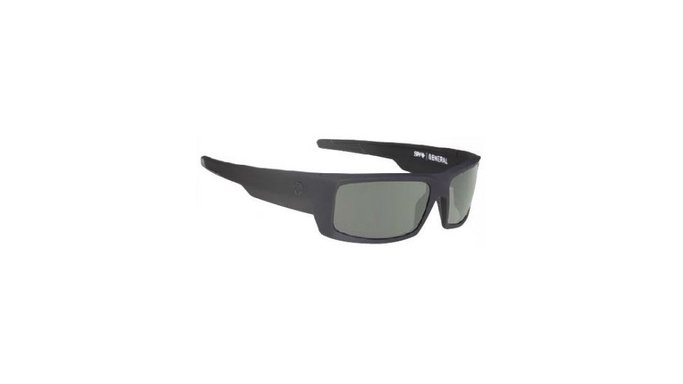 Spy Optic General Sunglasses, Ansi Matte Black Frame, Gray Lens 673118243129