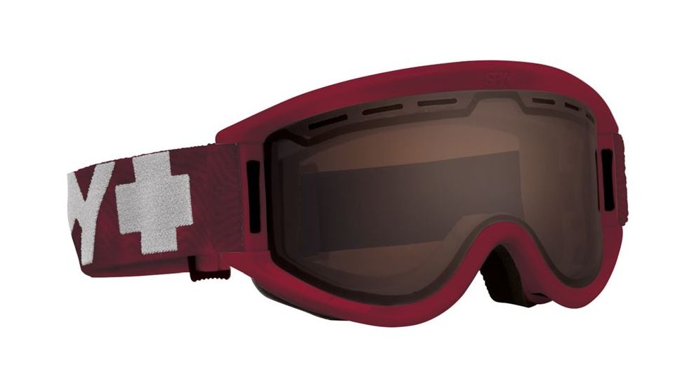 Spy Optic Getaway Ski Goggles - Matte BurgundyFrame, Bronze Lens, 313162202069