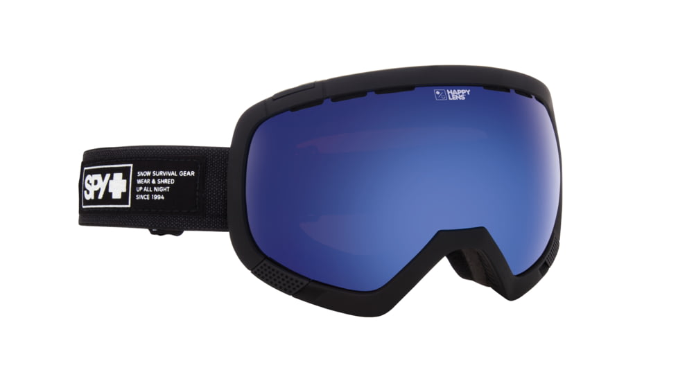 Spy Optic  Goggles, Hunter Gray Frame, Happy Dark Blue Spectra  +  Happy Lucid Red Lens, 312012411462