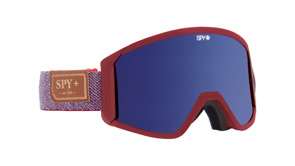Spy Optic  Goggles, Hunter Red Frame, Dark Blue Spectra  +  Yellow Lens, 313074823474