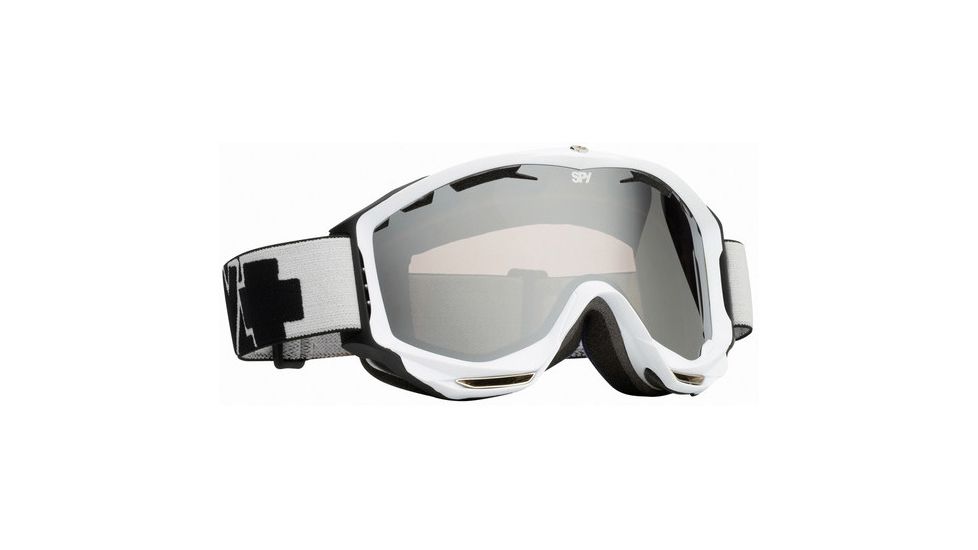 Spy Optic 311016396084 Omega Goggles - Matte White Frame, Bronze w/ Silver Mirror Lens