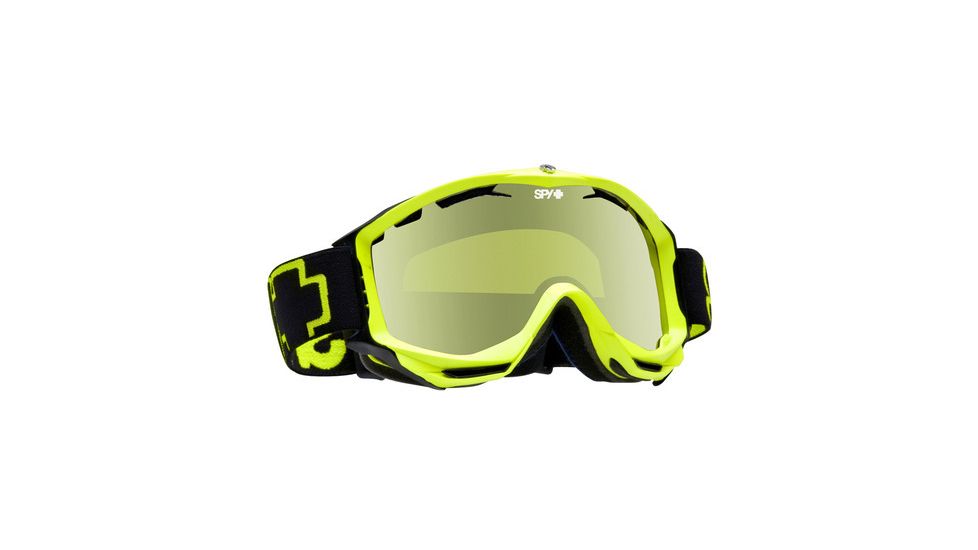 Spy Optic 311016871820 Omega Goggles - Matte Neon Yellow Frame, Yellow w/ Silver Mirror Lens