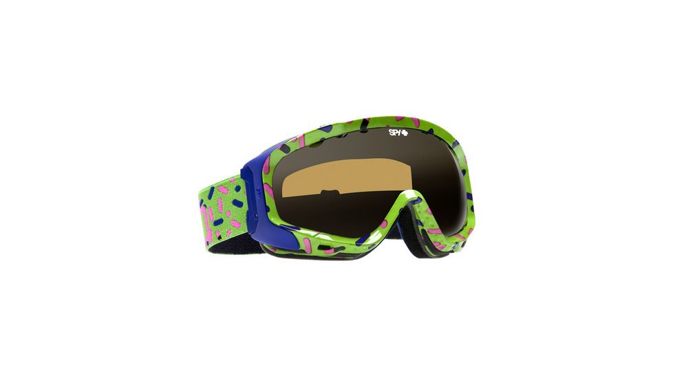 Spy Optic 311017841185 Soldier Goggles - Acid Pills Frame, Yellow w/Blue Spectra Mirror Lenses