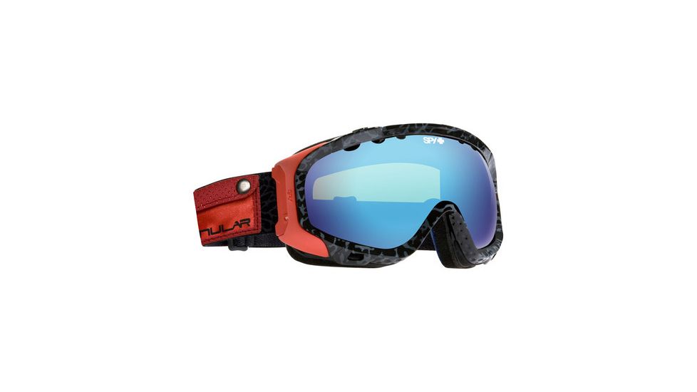Spy Optic 311017856241 Soldier Goggles - 09 Vanular Frame, Yellow with Black Spectra Mirror Lenses