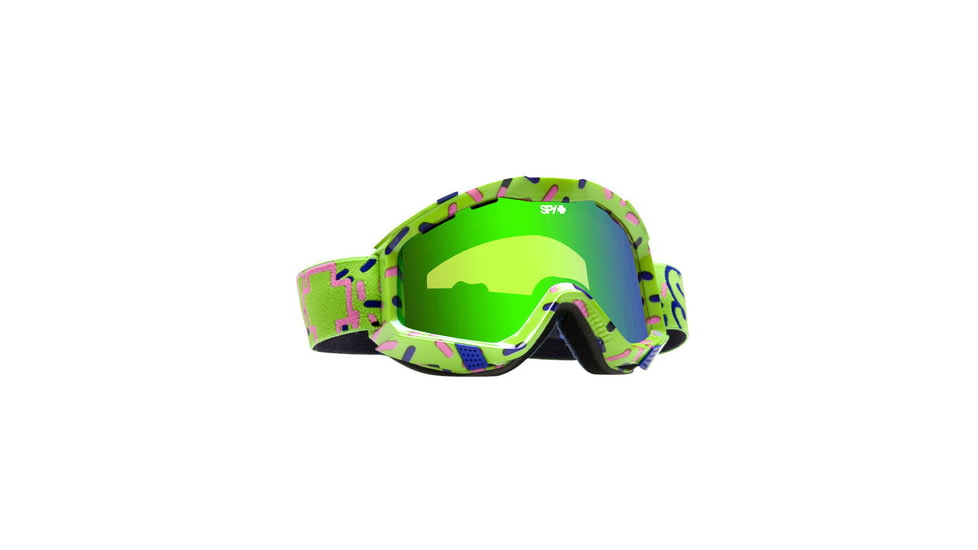 Spy Optic 311019841818 Zed Goggles - Acid Pills Frame / Yellow w/Green Mirror and Bronze Lenses
