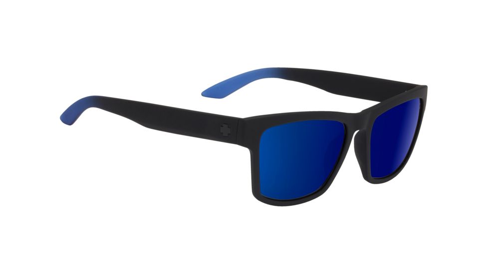 Spy Optic Haight 2 Sunglasses, Soft Matte Black/Blue Fade Frame, Happy Gray/Green w/ Dark Blue Lens, 673232282706