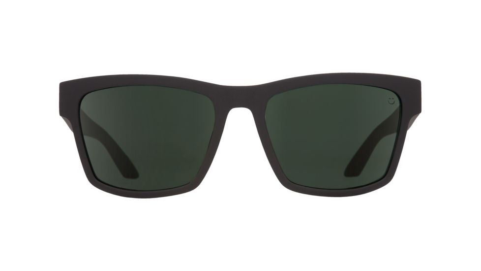 Spy Optic Haight 2 Sunglasses, Soft Matte Black Frame, Happy Gray/Green Polar Lens, Polarized, 673232973864