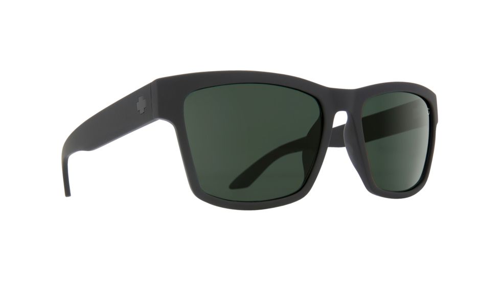 Spy Optic Haight 2 Sunglasses, Soft Matte Black Frame, Happy Gray/Green Polar Lens, Polarized, 673232973864