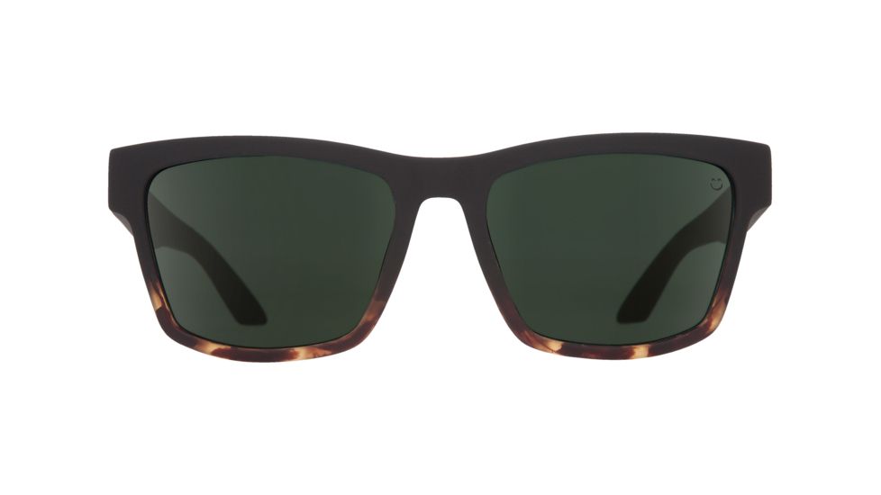 Spy Optic Haight 2 Sunglasses, Soft Matte Black/Tortoise Fade Frame, Happy Gray/Green Lens, 673232163863