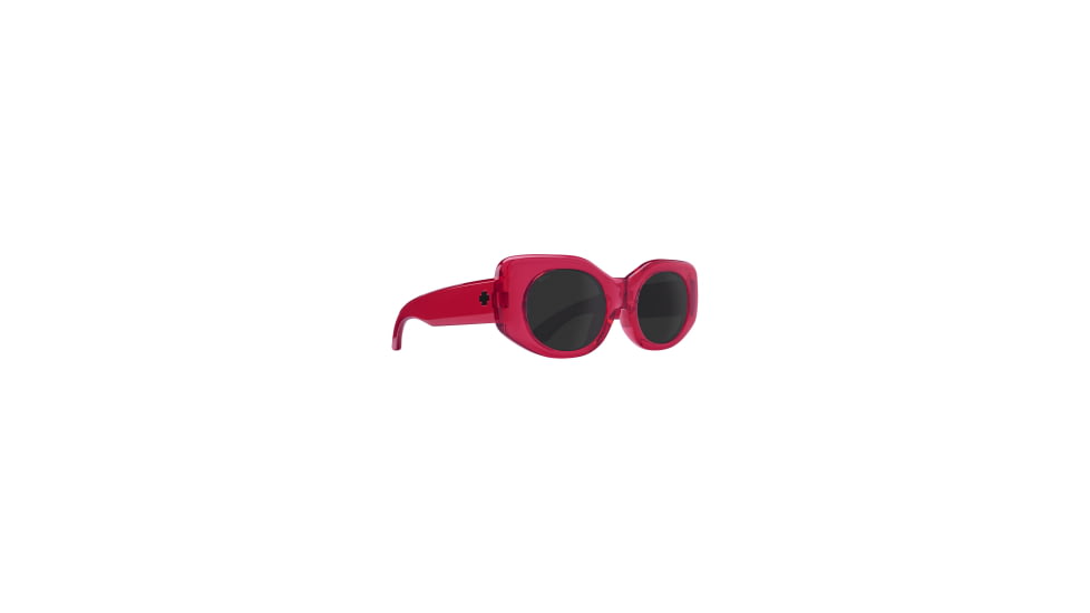 Spy Optic Hangout Women's Sunglasses, Translucent Watermelon Frame, Gray Lens, Small/Medium, 115594