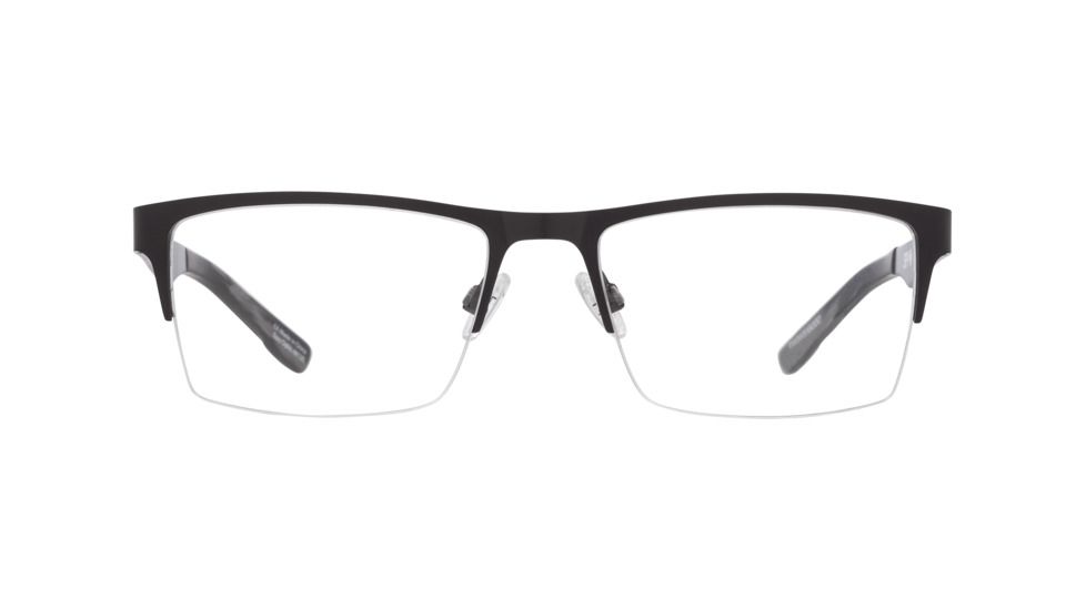 Spy Optic Hawke Single Vision Prescription Eyeglasses, Matte Black/Matte Black Horn Frame, 573474316000SV
