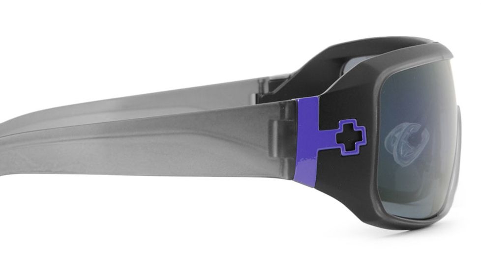 Spy Optic Haymaker Sunglasses w/ Black Ice Frame &amp; Grey Purple Spectra Lens