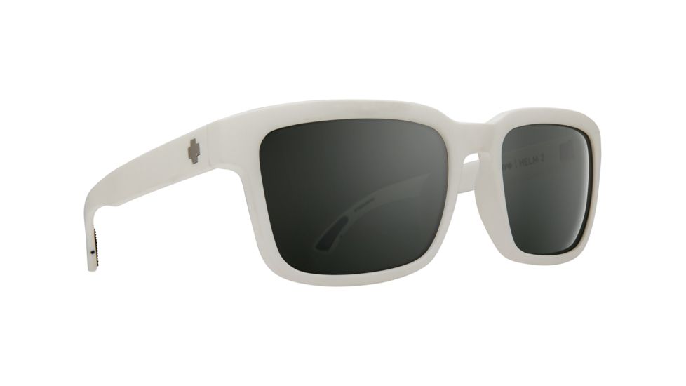 Spy Optic Helm 2 Single Vision Prescription Sunglasses, Matte White Frame, 673520396352SV