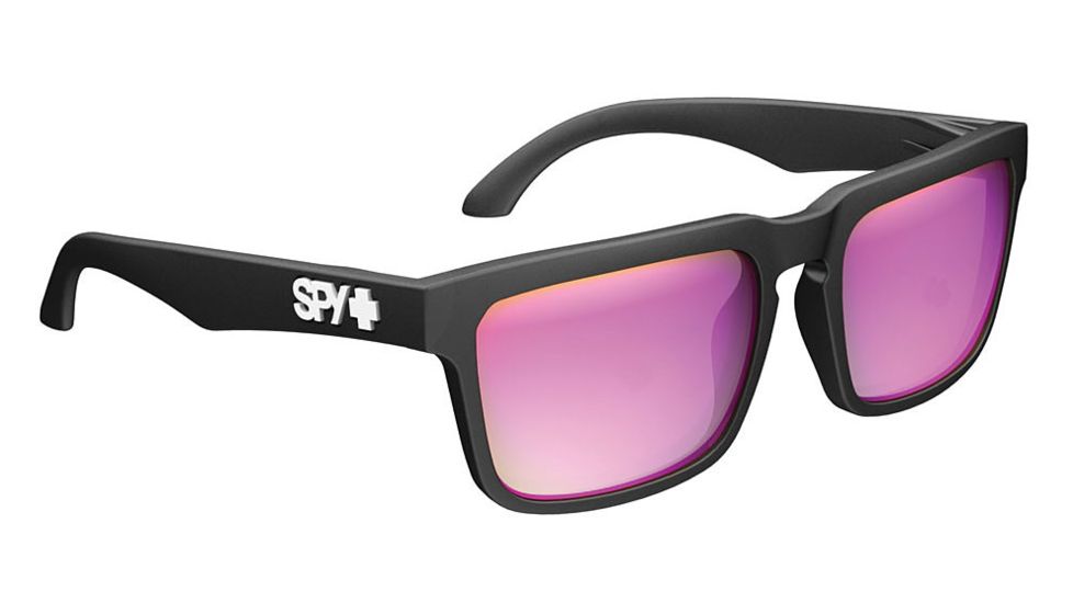 Spy Optic Helm Sunglasses w/ Spy + Keep A Breast Frame &amp; Grey Pink Spectra Lens