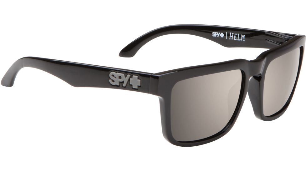 Spy Optic Helm Sunglasses - Black Frame and Happy Bronze Polarized W/ Black Mirror Lens 673015038832