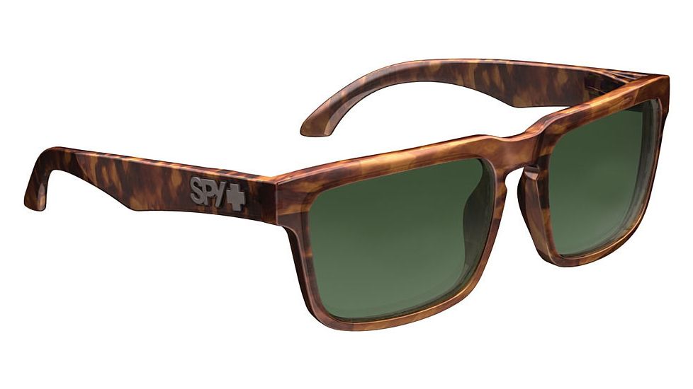 Spy Optic Helm Sunglasses, Classic Tortoise Frame, Grey Green Lens, Polarized 673015613801
