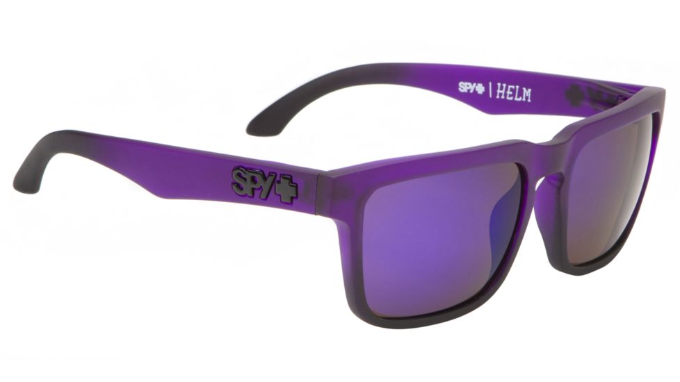 Spy Optic Helm Sunglasses - Deep Purple Frame and Bronze W/ Purple Spectra Lens 673015223884