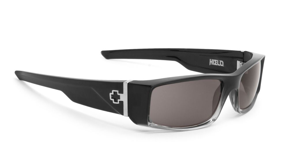 Spy Optic Hielo Progressive Prescription Sunglasses, Black Fade Frame, Gray Lens-670375045129PR