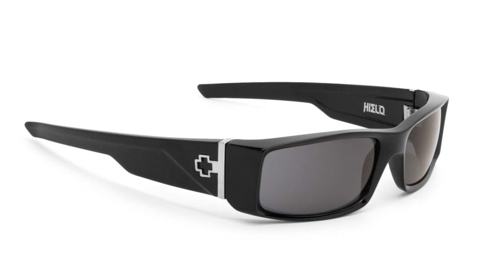 Spy Optic Hielo Progressive Prescription Sunglasses, Black Frame, Grey Lens-670375062129PR