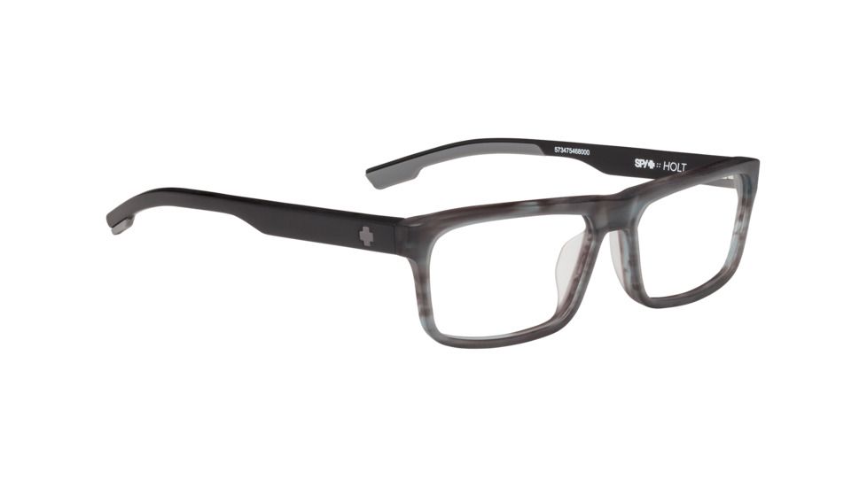Spy Optic Holt Progressive Prescription Eyeglasses, Matte Gray Smoke/Matte Black Frame, 573475468000PR